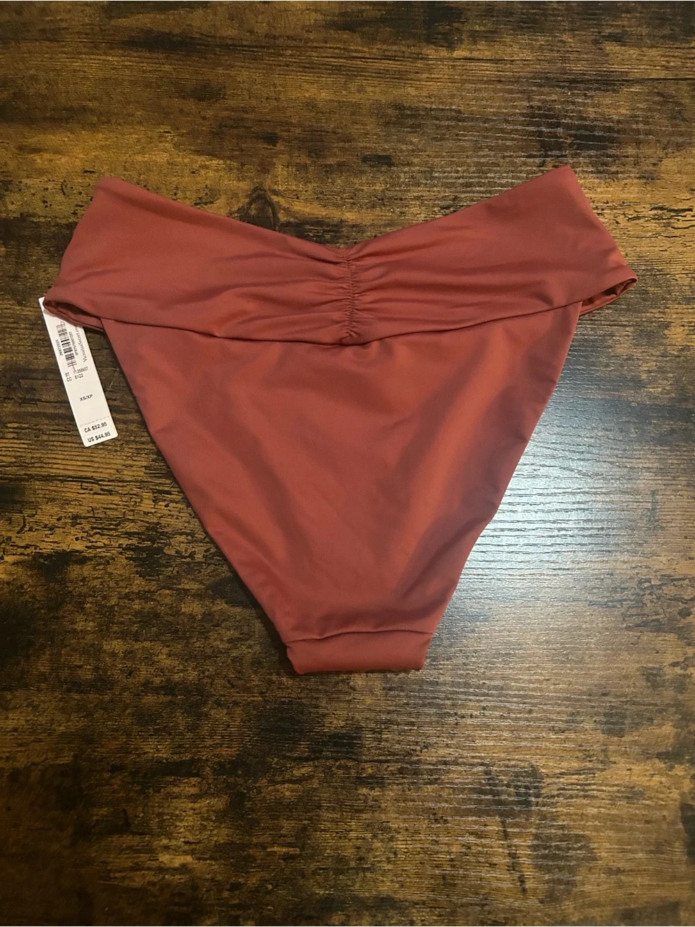 Victoria's Secret High-Waist Bikini Bottom in Rusty Red X SMALL